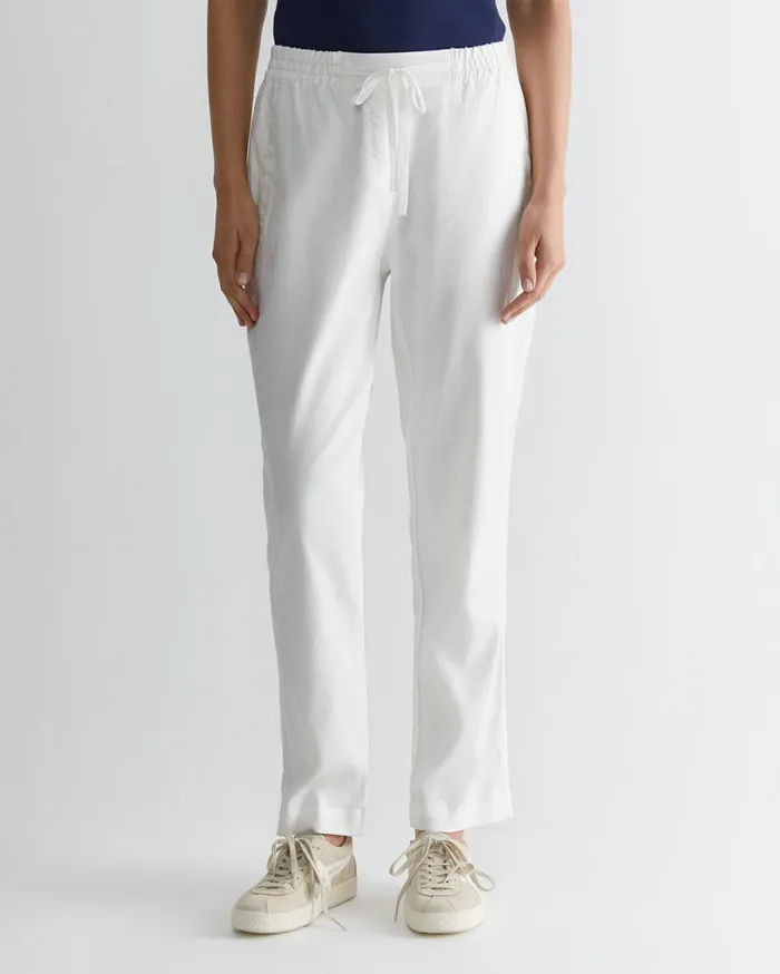 Women Sportscraft Pants Rosa Linen Pant White