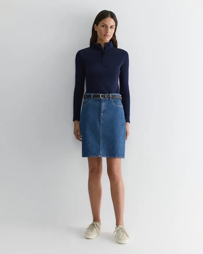 Women Sportscraft Skirts Brodie Denim Skirt Mid Wash
