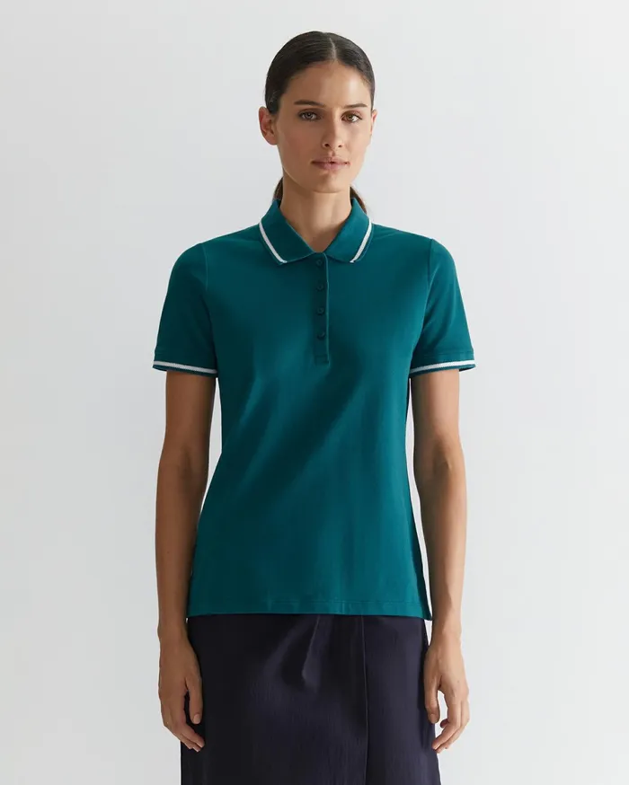 Women Sportscraft Tops and Tees Jodie Pique Polo Teal