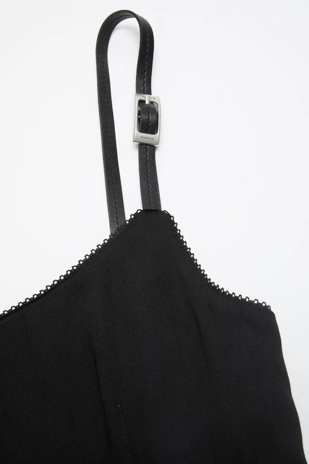 Women Strap Dress Black Acne Studios Dresses