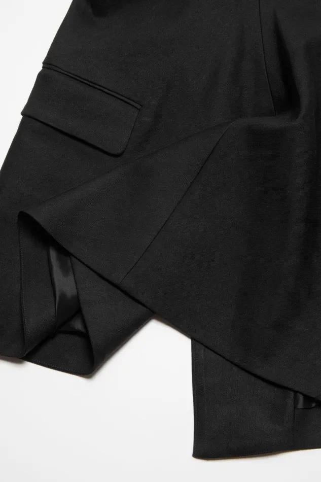 Women Strap Suit Top Black Acne Studios Shirts and Blouses