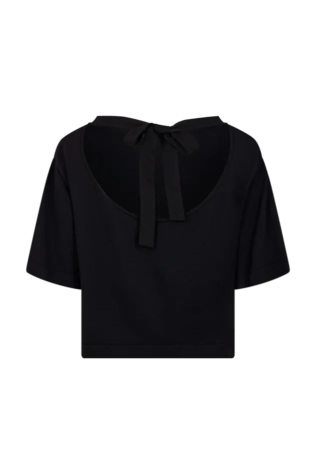 Women Studded Collar Top Black Black Sonia Rykiel TShirts