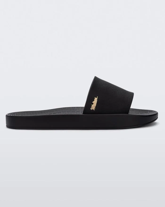 Women Sun Sunset Black Melissa Slides