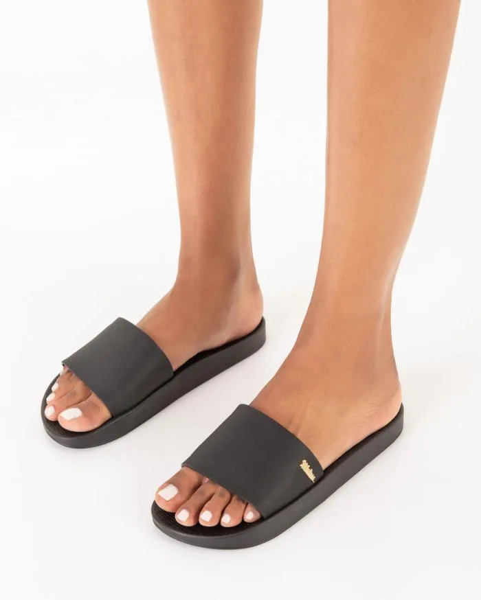 Women Sun Sunset Black Melissa Slides