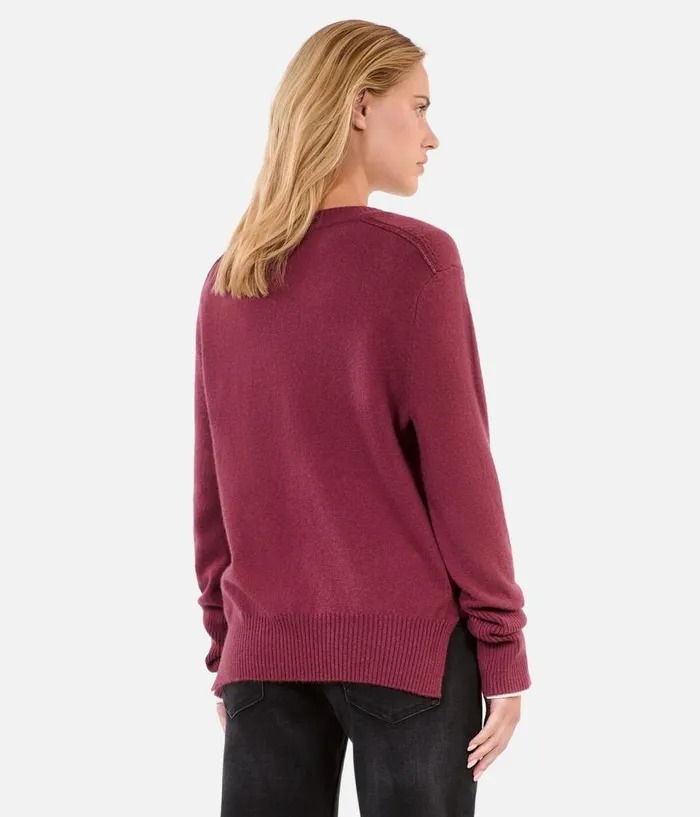Women Sweaters THE KOOPLES Burgundy Cashmere Sweater Women Sweaters THE KOOPLES Burgundy Cashmere Sweater