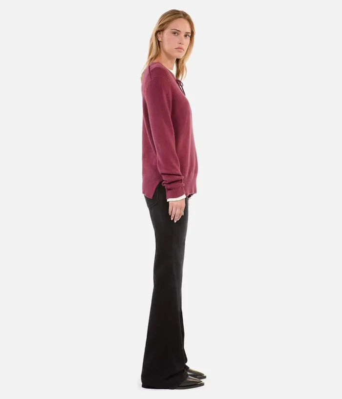 Women Sweaters THE KOOPLES Burgundy Cashmere Sweater Women Sweaters THE KOOPLES Burgundy Cashmere Sweater
