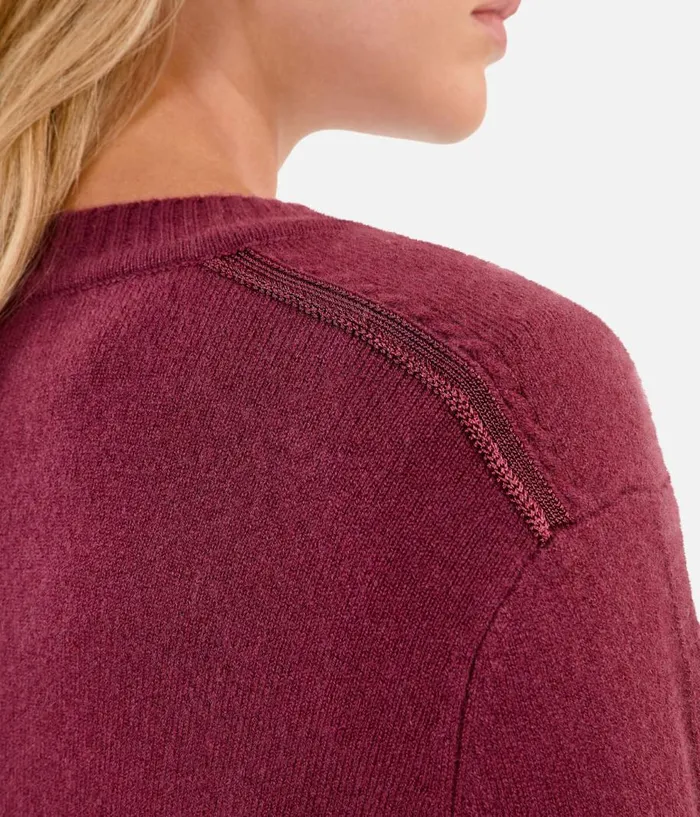 Women Sweaters THE KOOPLES Burgundy Cashmere Sweater Women Sweaters THE KOOPLES Burgundy Cashmere Sweater