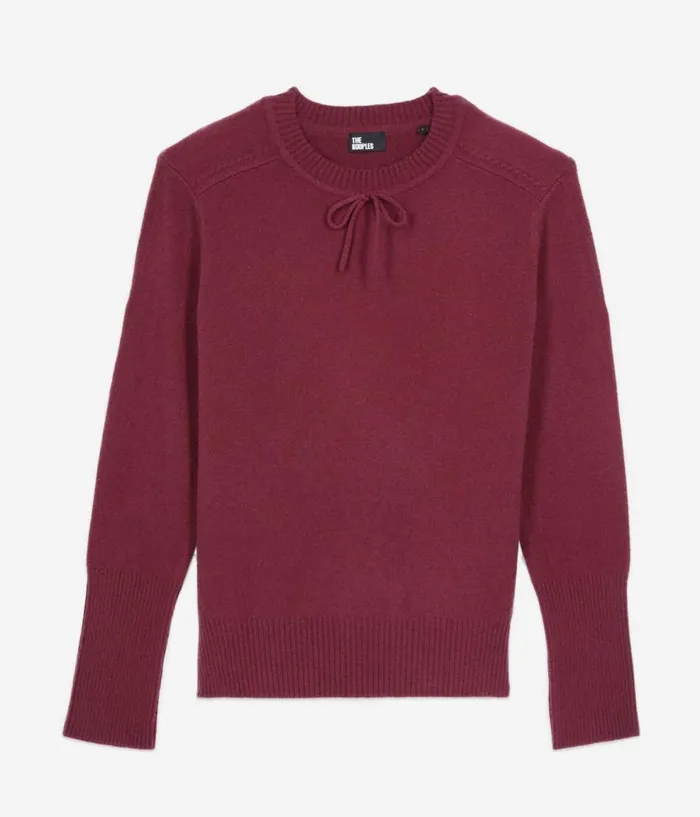 Women Sweaters THE KOOPLES Burgundy Cashmere Sweater Women Sweaters THE KOOPLES Burgundy Cashmere Sweater