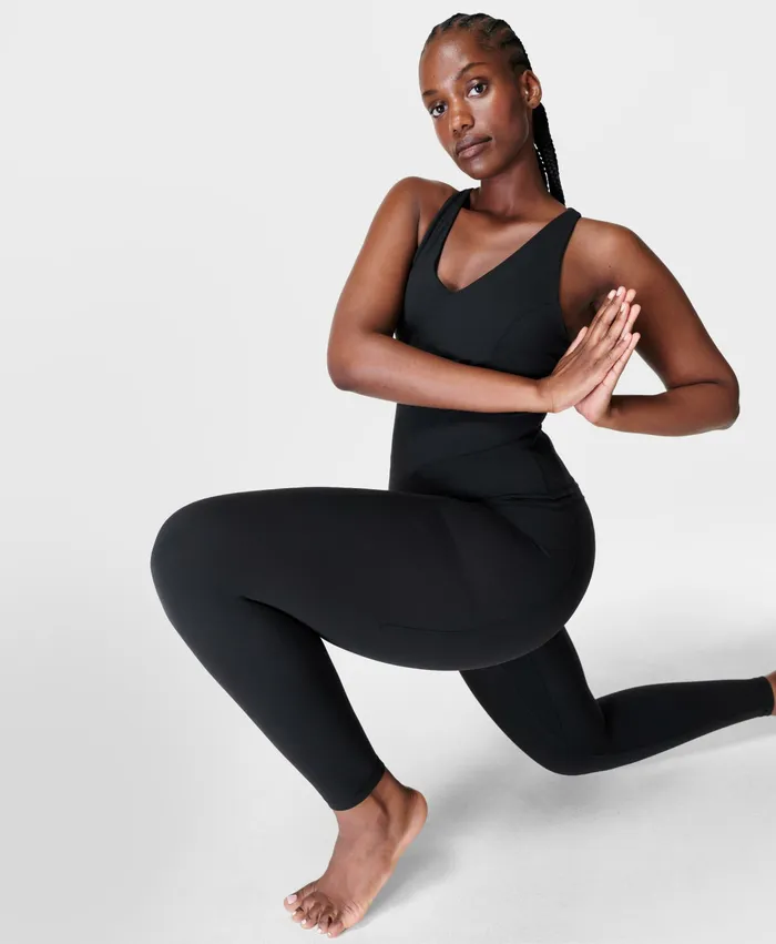 Women Sweaty Betty Super Soft Yoga Leggings Black Pocketed