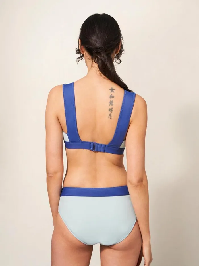 Women SWIMWEAR White Stuff Sofia Reversible Bikini Bottom Blue Multi