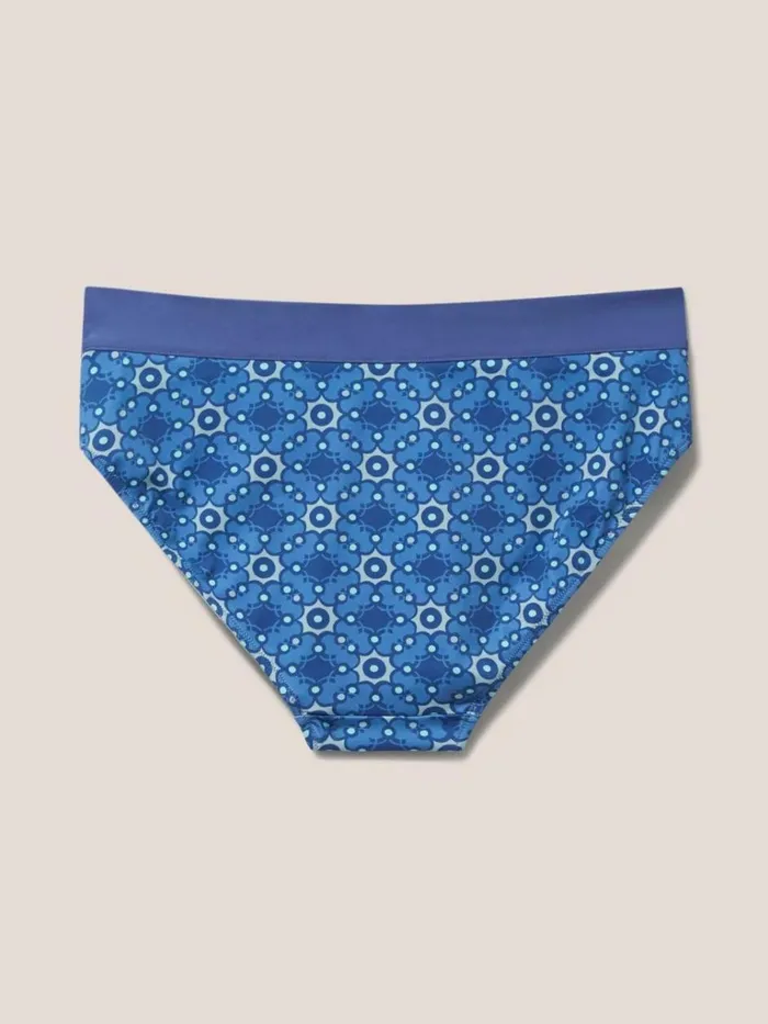 Women SWIMWEAR White Stuff Sofia Reversible Bikini Bottom Blue Multi