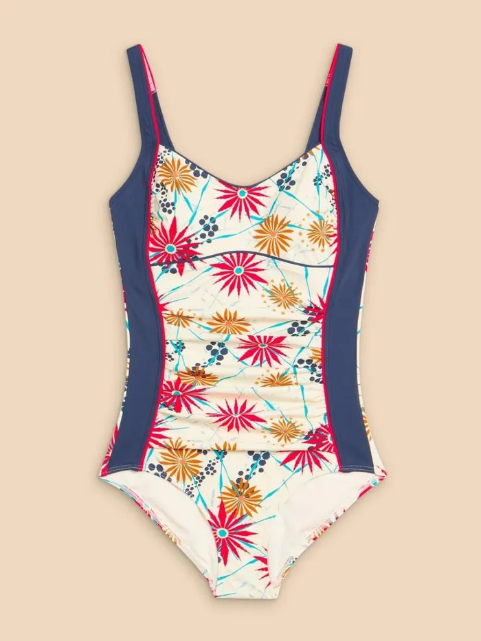 Women SWIMWEAR White Stuff Splash Tummy Control Swimsuit Ivory Multi Women SWIMWEAR White Stuff Splash Tummy Control Swimsuit Ivory Multi