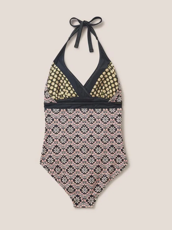Women SWIMWEAR White Stuff Sunshine Reversible Swimsuit Black Multi Women SWIMWEAR White Stuff Sunshine Reversible Swimsuit Black Multi