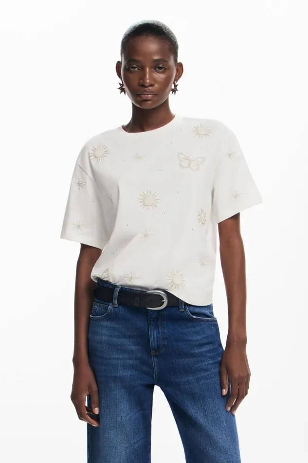 Women Tshirts Desigual Butterfly Tshirt
