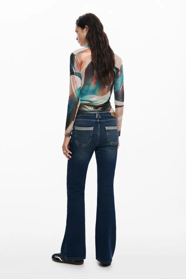 Women Tshirts Desigual Multitone Blouse
