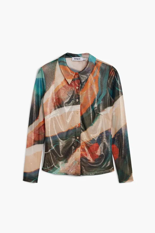 Women Tshirts Desigual Multitone Blouse