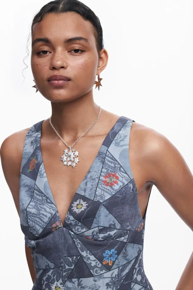 Women Tshirts Desigual Patchwork Tank Top