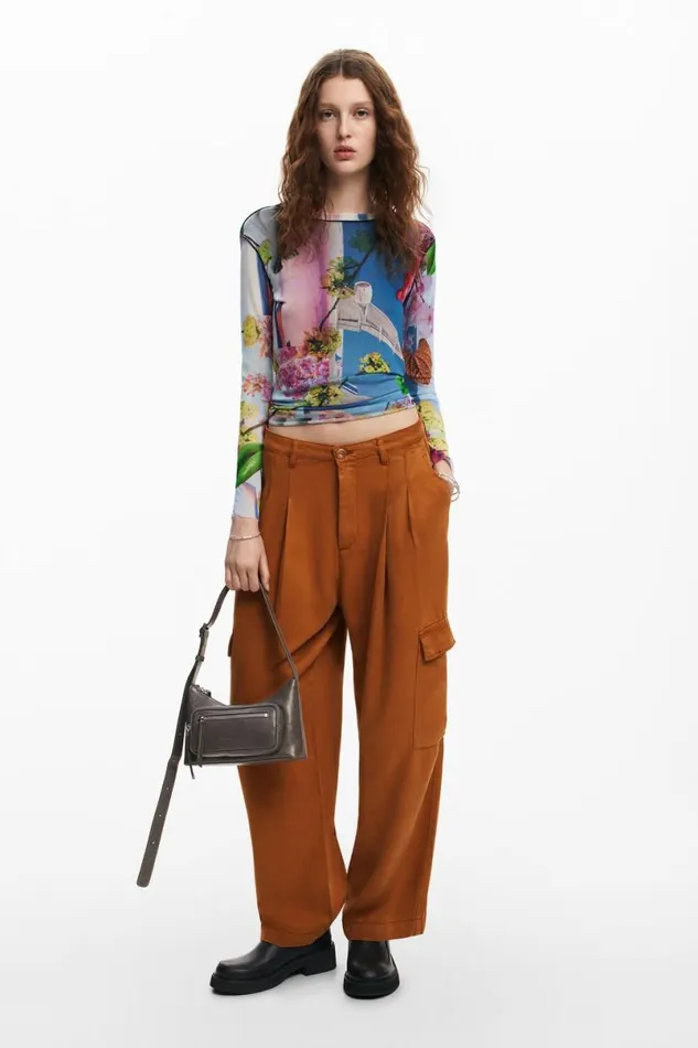 Women Tshirts Desigual Printed Tshirt M Christian Lacroix