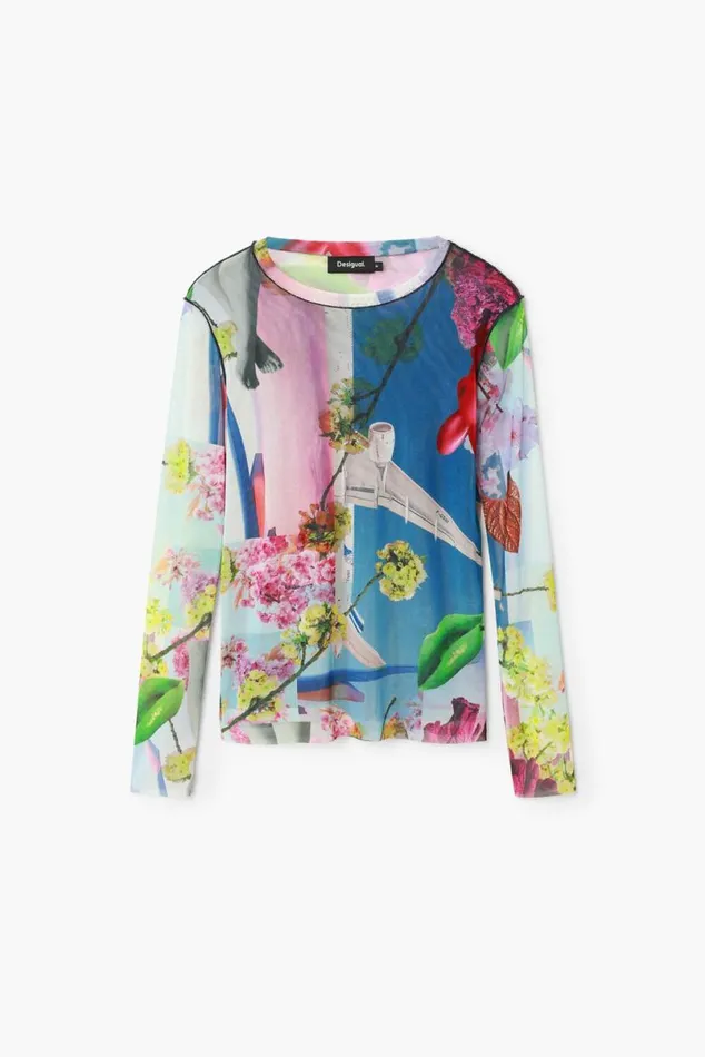 Women Tshirts Desigual Printed Tshirt M Christian Lacroix