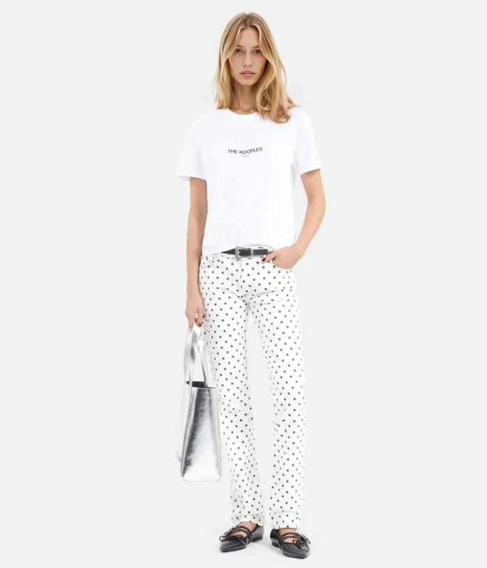 Women Tshirts THE KOOPLES White Logo Tshirt