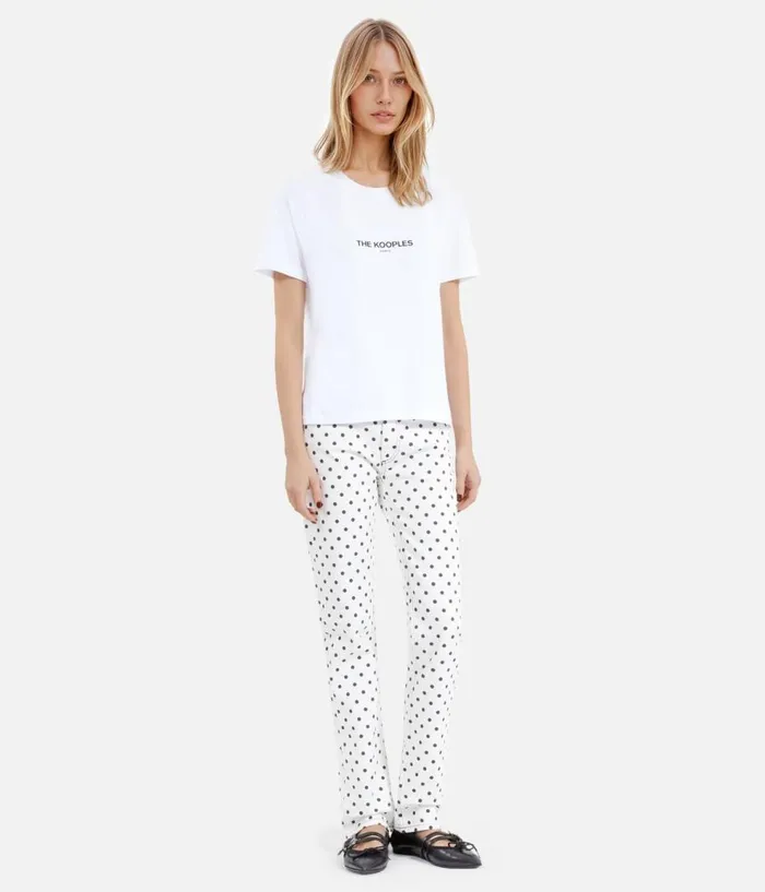 Women Tshirts THE KOOPLES White Logo Tshirt