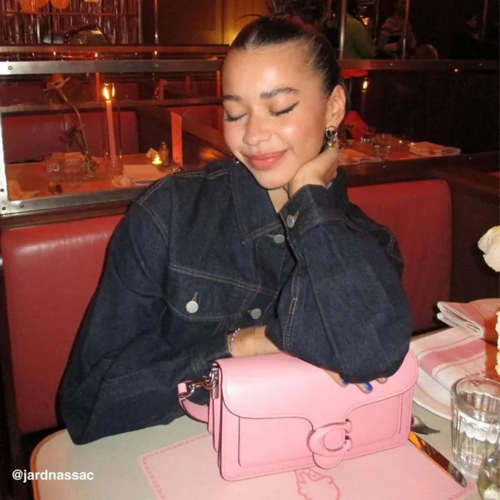 Women Tabby Shoulder Bag 26 Silverflower Pink Coach Shoulder Bags and Hobos