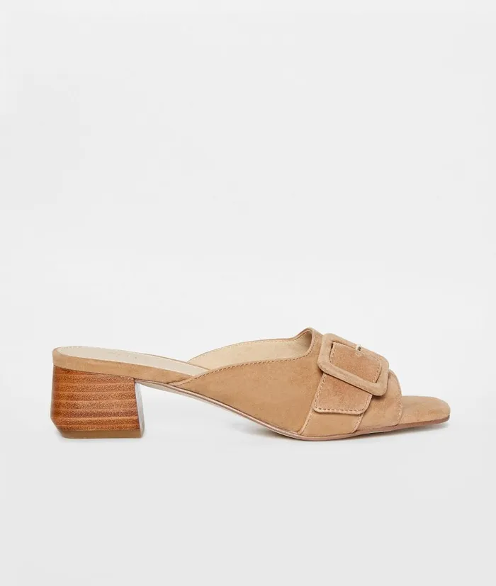 Women Tala Slip On 8211 Latte Pelle Moda Low Heels