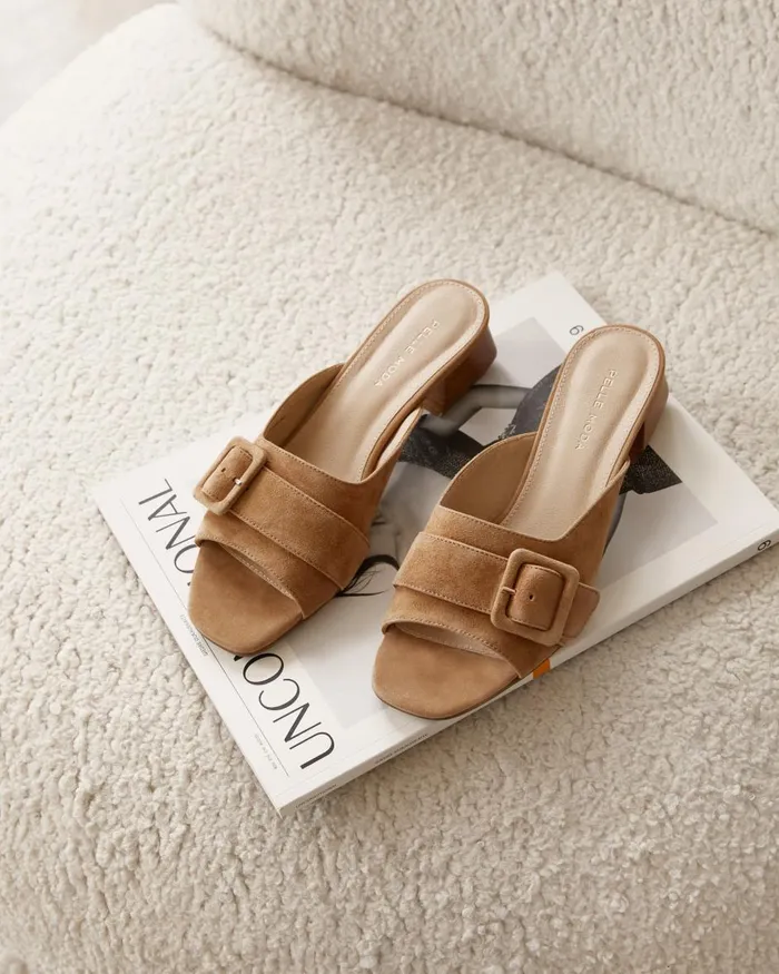 Women Tala Slip On 8211 Latte Pelle Moda Low Heels Women Tala Slip On 8211 Latte Pelle Moda Low Heels