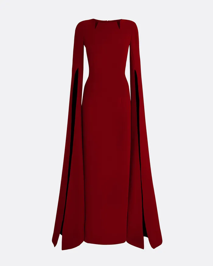 Women Talin Azalea Red Long Dress Azalea Red Icons Safiyaa
