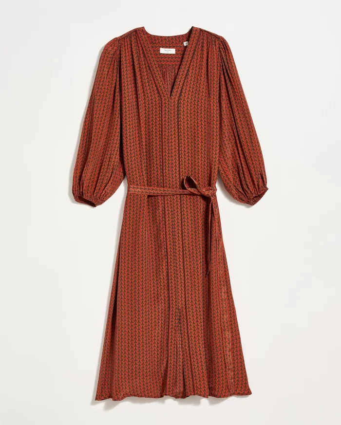Women Tea Dress Winechocolate Billy Reid Dresses