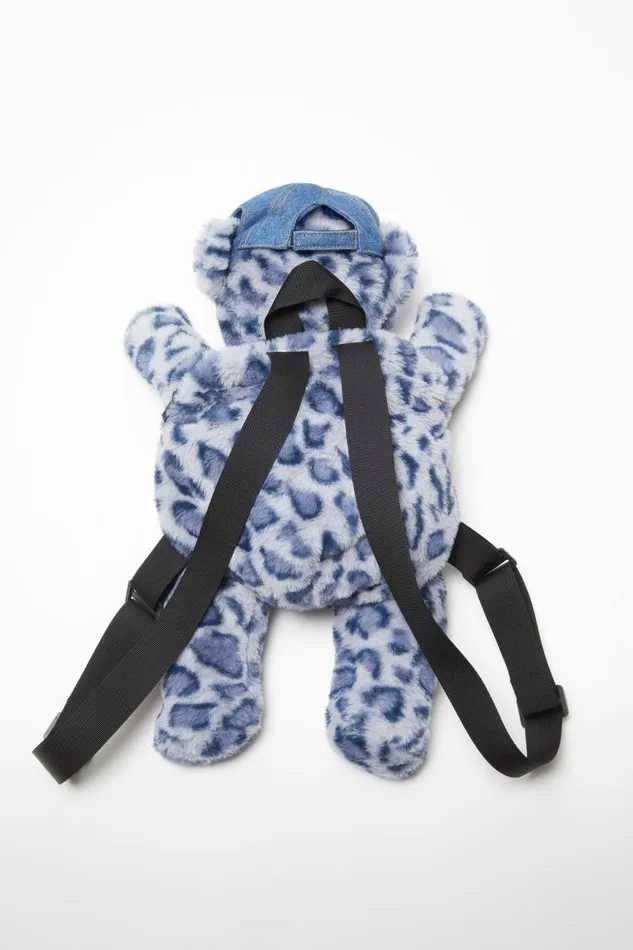 Women Teddy Backpack Blue Acne Studios Face Collection