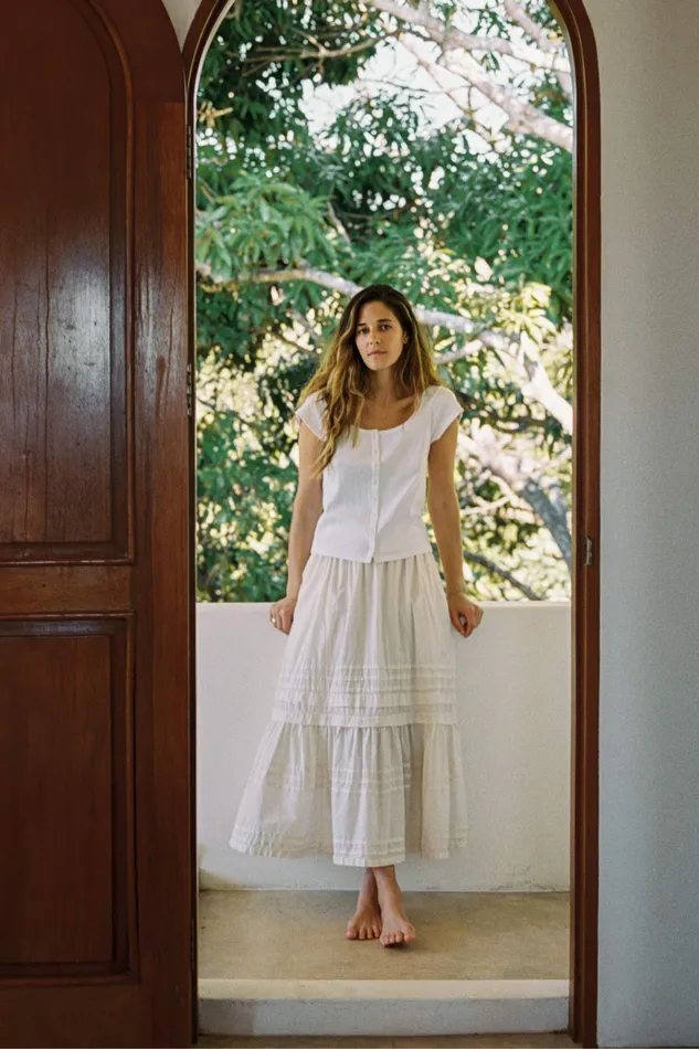 Women Tops and Blouses Christy Dawn The Bridget Tee Ivory Women Tops and Blouses Christy Dawn The Bridget Tee Ivory