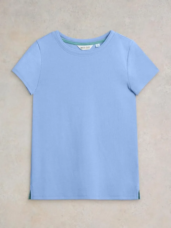 Women TOPS and TEES White Stuff AIDA TEE Mid Blue Women TOPS and TEES White Stuff AIDA TEE Mid Blue