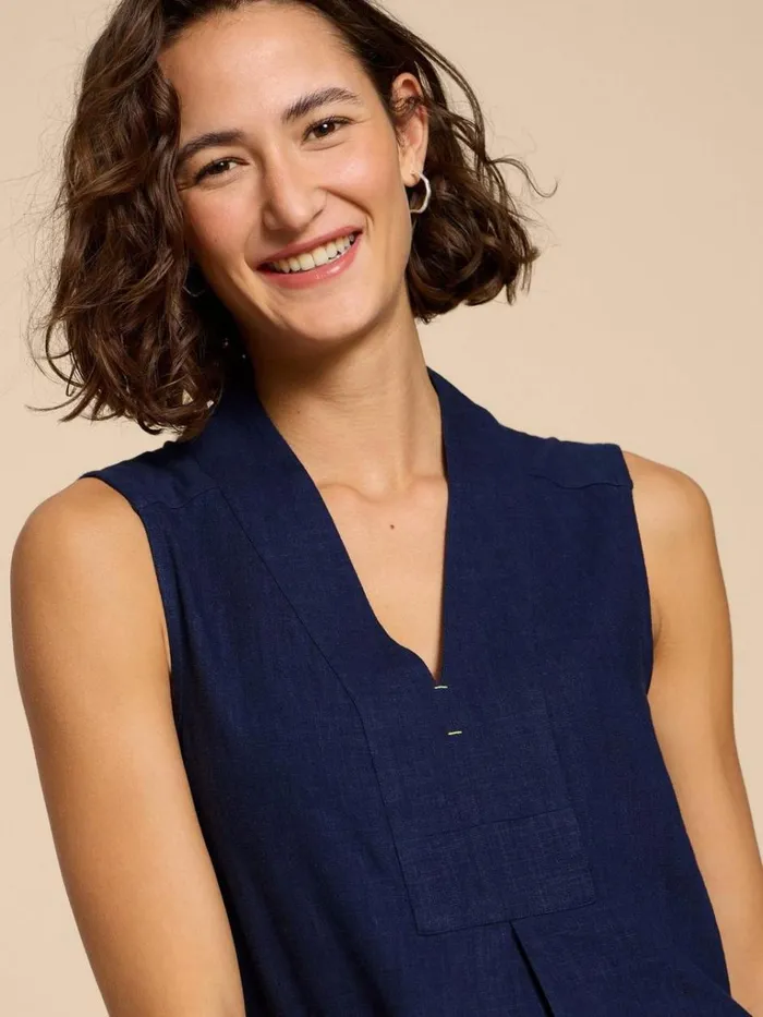 Women TOPS and TEES White Stuff CELIA MIX JERSEY SHIRT French Navy Women TOPS and TEES White Stuff CELIA MIX JERSEY SHIRT French Navy