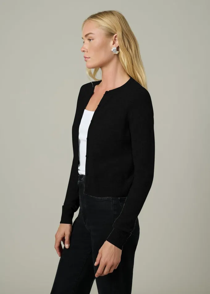 Women Tops Joe039s Jeans THE DANI CASHMERE CARDIGAN Black