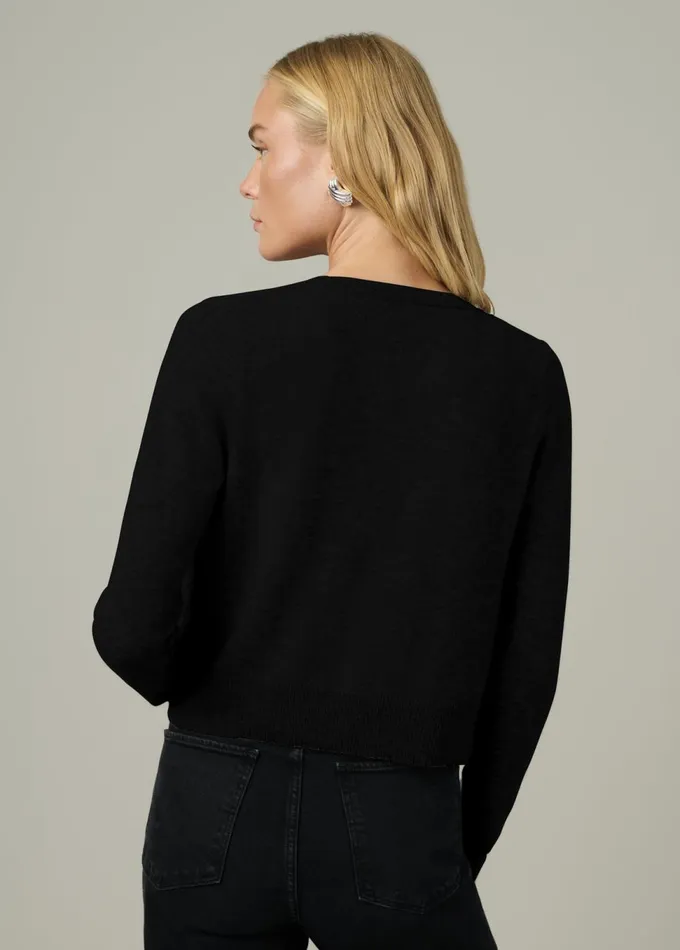 Women Tops Joe039s Jeans THE DANI CASHMERE CARDIGAN Black