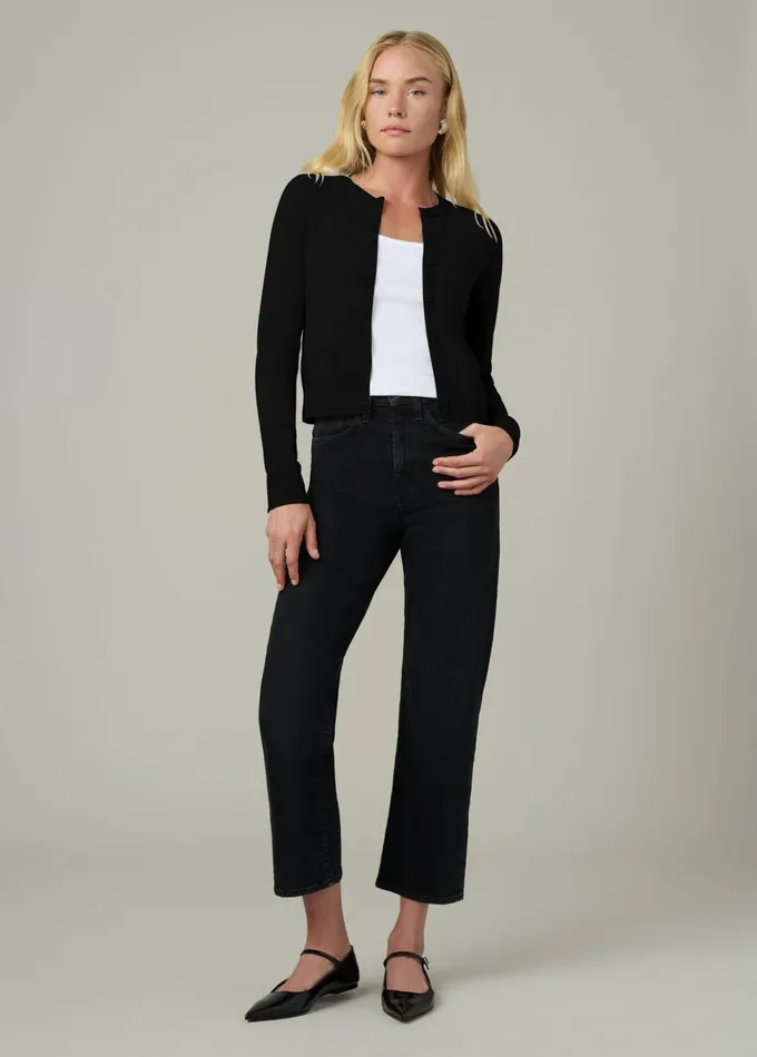 Women Tops Joe039s Jeans THE DANI CASHMERE CARDIGAN Black