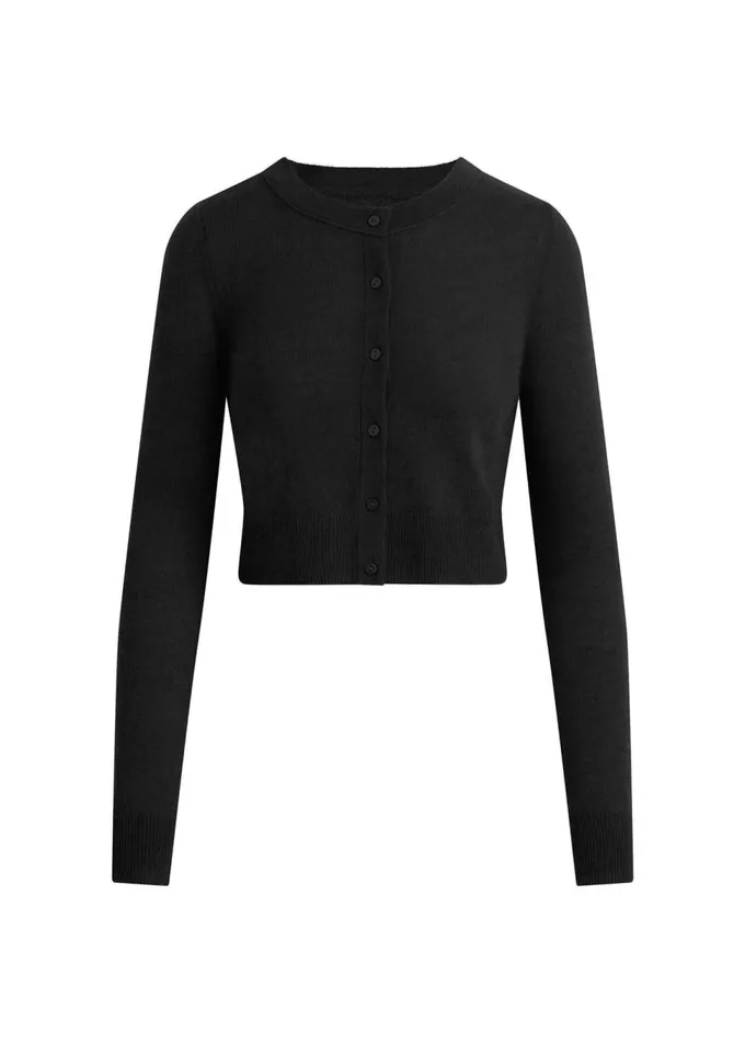 Women Tops Joe039s Jeans THE DANI CASHMERE CARDIGAN Black
