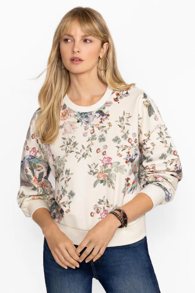 Women Tops Johnny Was DREAMER CREWNECK SWEATSHIRT Dreamer