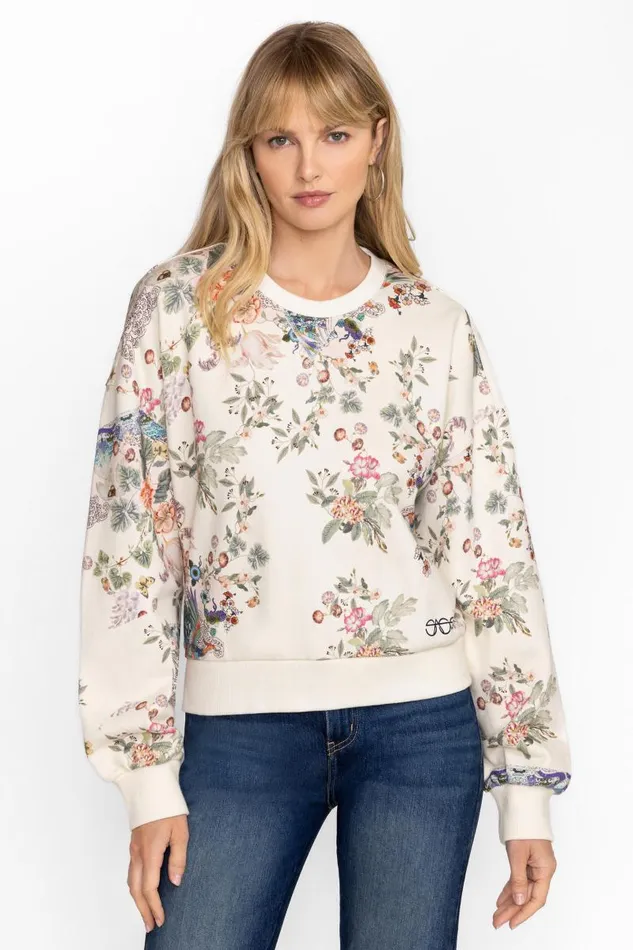 Women Tops Johnny Was DREAMER CREWNECK SWEATSHIRT Dreamer