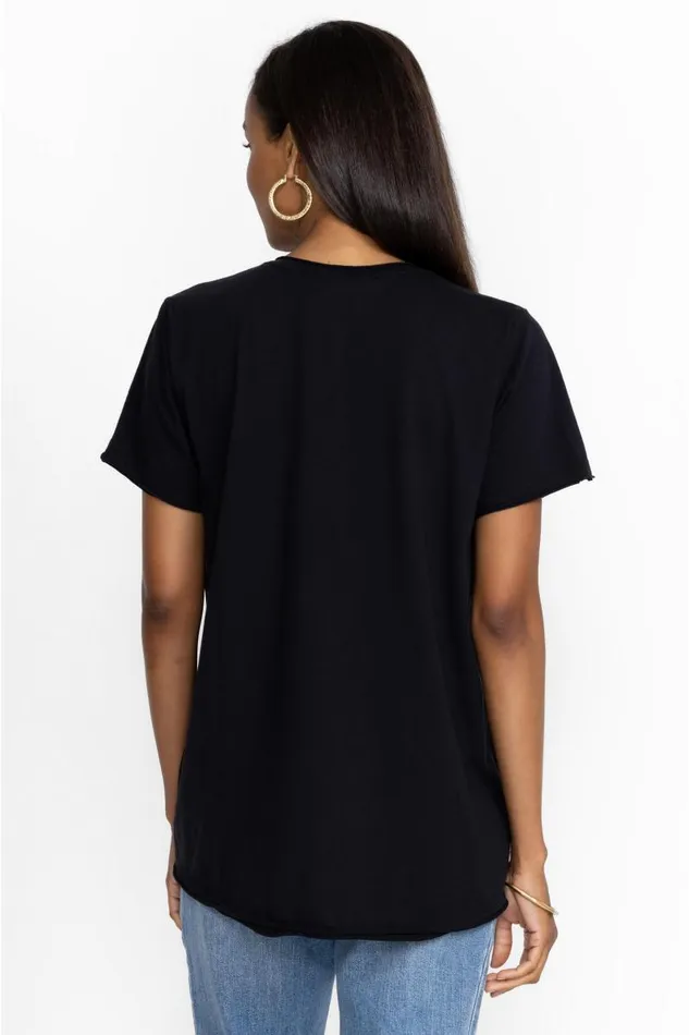 Women Tops Johnny Was Texas Everyday Tee Black