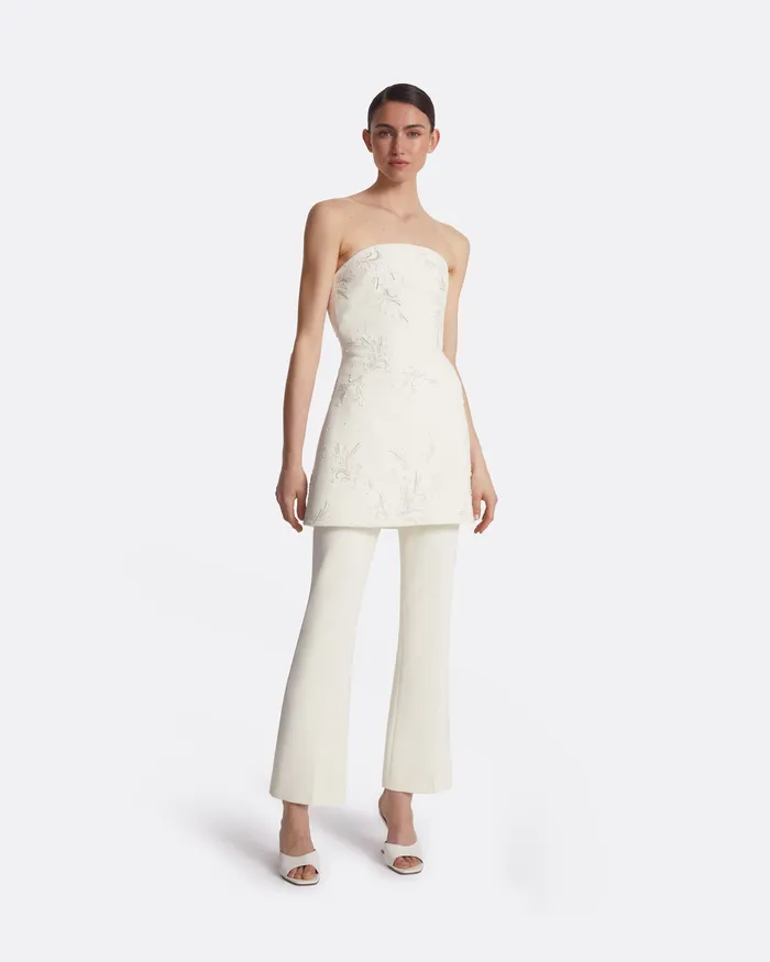 Women Trousers Safiyaa Mari Ivory Trousers Ivory