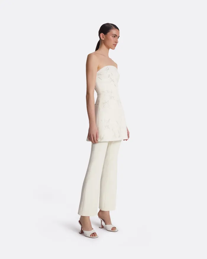 Women Trousers Safiyaa Mari Ivory Trousers Ivory