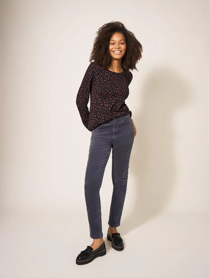 Women TROUSERS White Stuff Amelia Skinny Cord Trouser Mid Grey Women TROUSERS White Stuff Amelia Skinny Cord Trouser Mid Grey