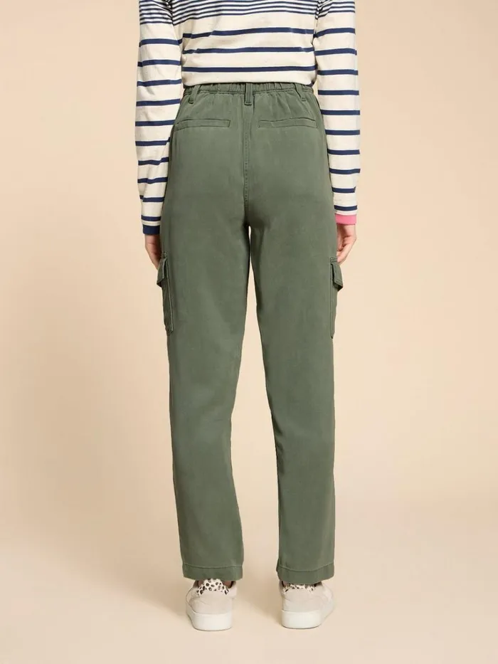 Women TROUSERS White Stuff Arlo Tencel Cargo Trouser Mid Green Women TROUSERS White Stuff Arlo Tencel Cargo Trouser Mid Green