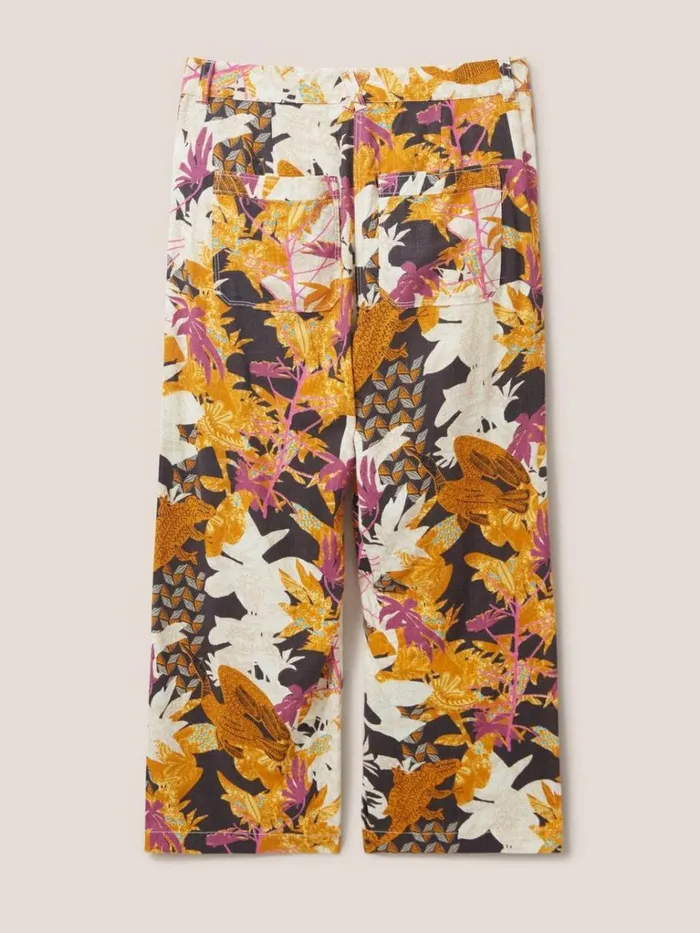 Women TROUSERS White Stuff Harper Cullotte Black Multi Women TROUSERS White Stuff Harper Cullotte Black Multi