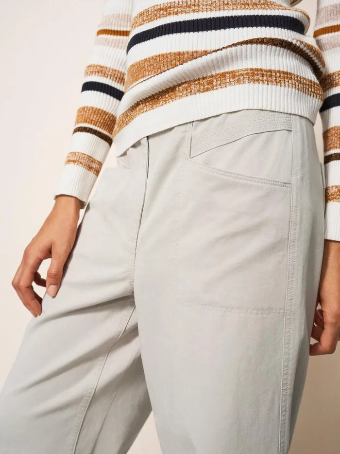 Women TROUSERS White Stuff Harper Wide Leg Trouser Mid Grey