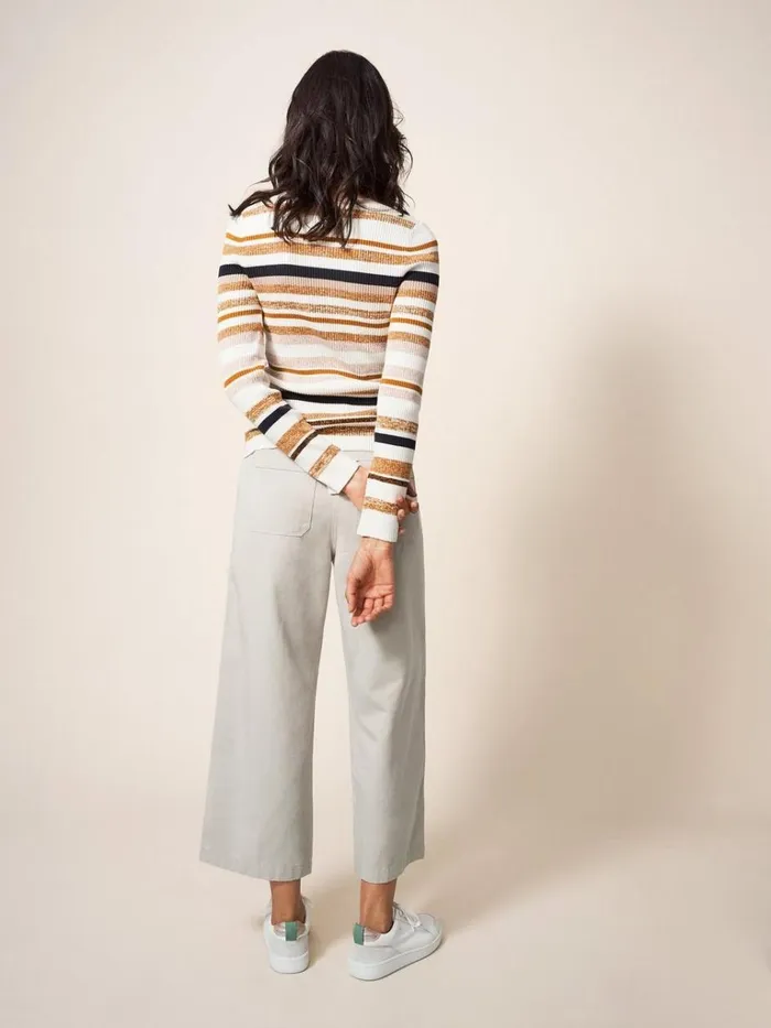 Women TROUSERS White Stuff Harper Wide Leg Trouser Mid Grey