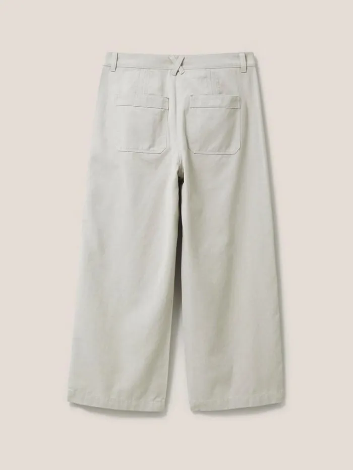 Women TROUSERS White Stuff Harper Wide Leg Trouser Mid Grey