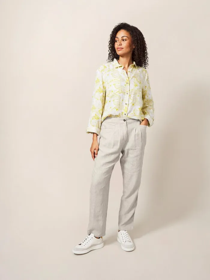 Women TROUSERS White Stuff Rowena Linen Trouser Light Natural Women TROUSERS White Stuff Rowena Linen Trouser Light Natural